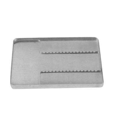Complete Instruments tray with solid base lid and insert frame for 16 instruments Stainless Steel Instrument Trays