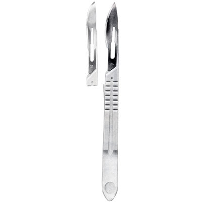 Sterile Scalpels With Solid Plastic Handle