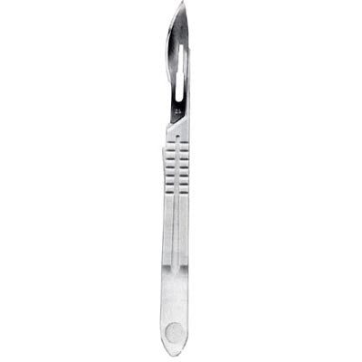 Sterile Scalpels With Solid Plastic Handle