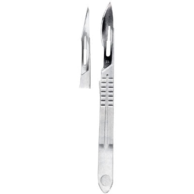 Sterile Scalpels With Solid Plastic Handle